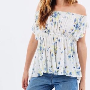 Free People Sam Off the Shoulder Top, NWT
